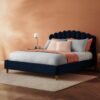 Silentnight Oriana Kingsize Velvet Bed Frame - Blue