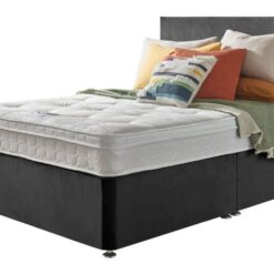 Silentnight Travis Double Ortho Divan Bed - Charcoal