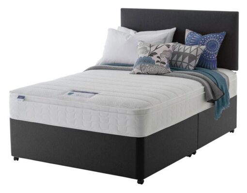 Silentnight Travis Kingsize Memory Divan Bed - Charcoal