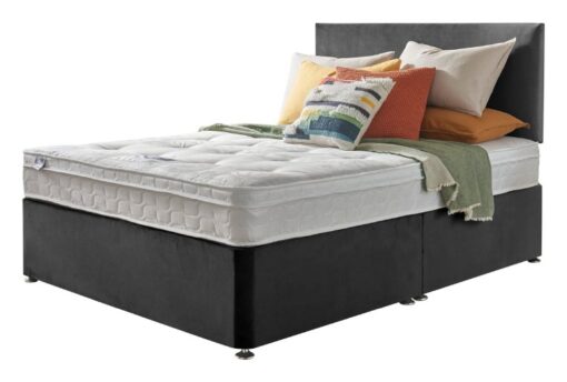 Silentnight Travis Kingsize Ortho Divan Bed - Charcoal