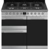 Smeg SY103 100cm Dual Fuel Range Cooker - Stainless Steel