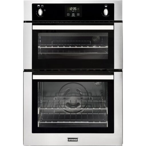Stoves BI900G Built In Gas Double Oven with Full Width Electric Grill - Stainless Steel
