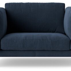 Swoon Munich Fabric Cuddle Chair- Indigo Blue