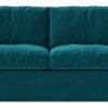 Swoon Seattle Velvet 4 Seater Sofa- Kingfisher Blue