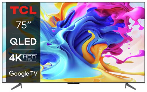 TCL 75 Inch 75C645K Smart 4K Ultra HD HDR QLED Android TV