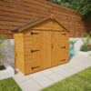 Tiger 7 ft. W x 3 ft. D Solid Wood Tongue & Groove Apex Bike Shed