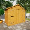 Tiger 7 ft. W x 4 ft. D Solid Wood Tongue & Groove Apex Bike Shed