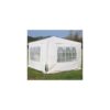 (White) 3x3m Garden Gazebo Marquee Tent with Side Panels, Fully Waterproof, Powder Coated Steel Frame for Outdoor Wedding Garden Party