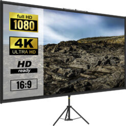 (100 inch) VEVOR Tripod Projector Screen 16:9 4K HD Adjustable