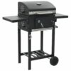 43cm Portable Charcoal Barbecue with Bottom Shelf