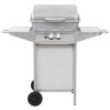 48.5cm Stainless Steel 2-Burner Portable Liquid Propane Barbecue Grill