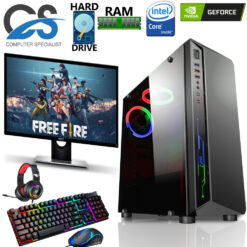 (500GB Onboard) Intel Core i5 Gaming PC Monitor Bundle 8GB RAM 1TB GT730