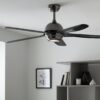 Argos Home Modern Remote Control Ceiling Fan - Black