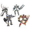 Bionicle Earth Ice Fire Hunter Action Figures Building Block Robo