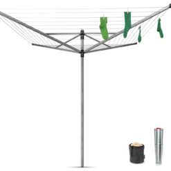 Brabantia 50m Lift-O-Matic Washing Line with Ground Spike