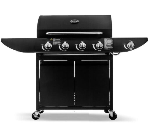 Cambra 4-Burner Built-In Propane Gas BBQ with Cabinet