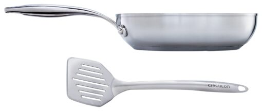 Circulon S Series 24cm Stainless Steel Pan and Spatula