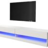 GFW Galicia 150cm LED Wall TV Unit - White