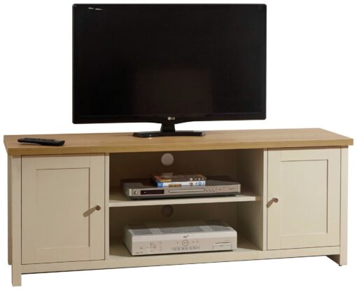 GFW Lancaster 2 Door TV Unit - Cream