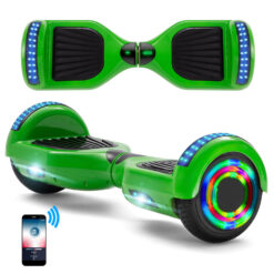 (Green) Hoverboard 6.5'' Smart Self-Balancing Scooter with Bluetooth & LED Lights Best Gifts