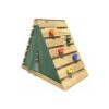 (Green) Rebo Mini Wooden Climbing Pyramid Adventure Playset