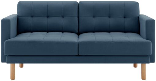 Habitat Newell Fabric 2 Seater Sofa - Navy