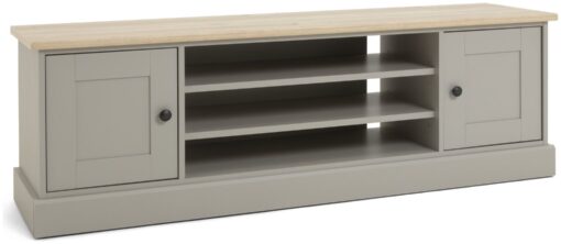 Habitat Winchester 2 Door TV Unit - Light Grey