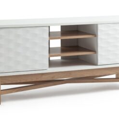 Habitat Zander Textured TV Unit - White & Oak Effect