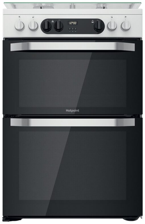 Hotpoint HDM67G9C2CW 60cm Dual Fuel Cooker - White