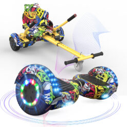 Hoverboard with Kart and Wheel Light