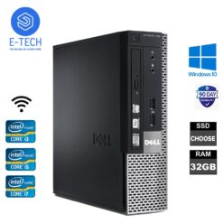 (Intel Core i7 4th Gen, 1TB SSD) Dell Computer Desktop SFF - Intel i7 16GB RAM 1TB SSD W 11