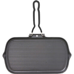 Invicta Grill Pan Rectangular Smooth Black 37Cm