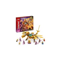 LEGO 71774 NINJAGO Lloyd's Golden Ultra Dragon Toy, Large 4 Headed Figure with Blade Wings plus 9 Minifigures, Action Toys for Kids