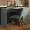 MADESA Computer Desk With 1 Drawer And 1 Door, Compact - 45 D x 110 W x 77 H cm