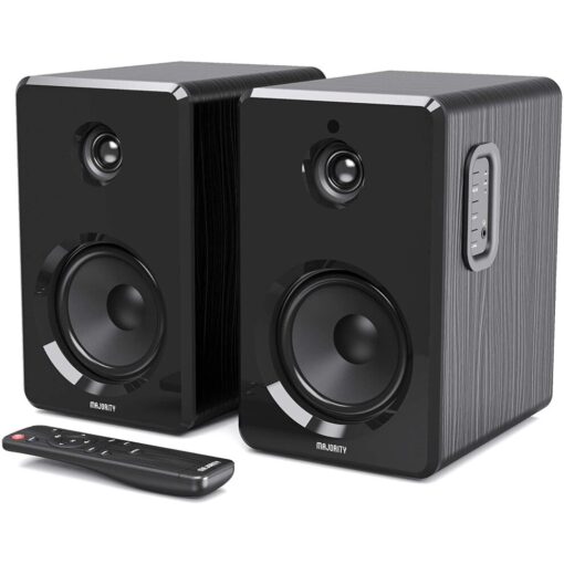 Majority D40 Bookshelf Speakers - Black