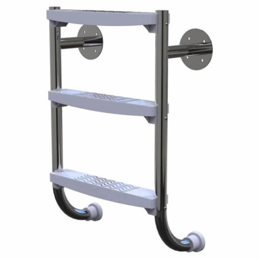 Plastica Undercover Stainless Steel Ladder with 3 ABS Treads