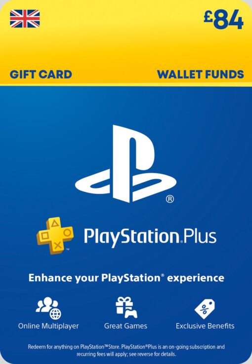 PlayStation Plus Store 84 GBP Gift Card
