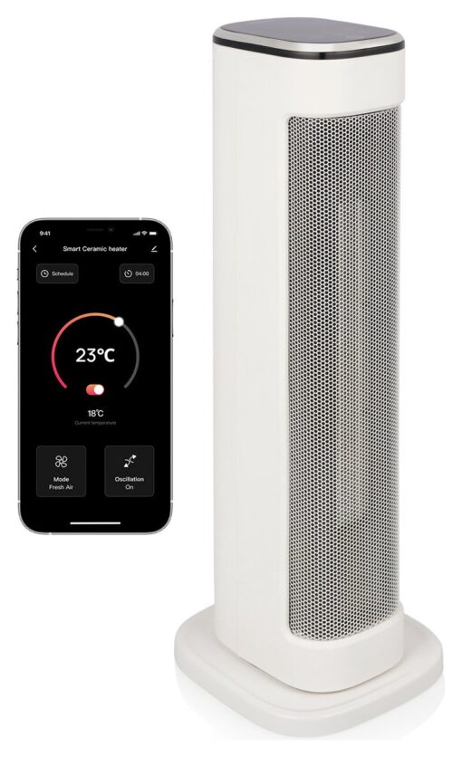 Princess White Smart Ceramic Tower Heater