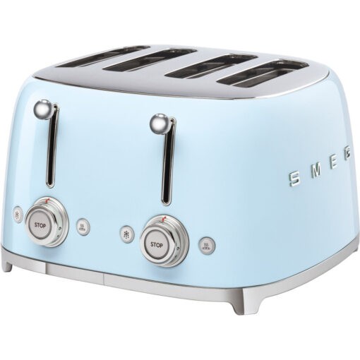 Smeg 50's Retro TSF03PBUK 4 Slice Toaster - Pastel Blue