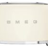 Smeg TSF01CRUK 50's Style Retro 2 Slice Toaster - Cream