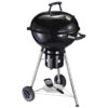 Steel Freestanding Charcoal BBQ Grill W/ Wheels Black