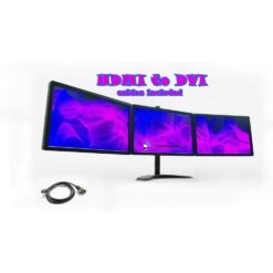 TRIPLE MONITOR SCREEN BUNDLE Multi Screen 3 x 19" DVI to HDMI cables