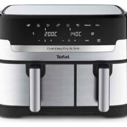 Tefal Easy Fry EY905D40 8.3L Dual Air Fryer & Grill - Silver