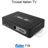 (Tivusat Fuba ODE718HD, Pre-Activated Smart Card) TIVUSAT ITALIAN HD 4K DECODER + TIVU SMARTCARD TELESYSTEM FUBA DIGIQUEST ULTRA