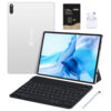 (12+512GB, White) WUXIAN M33 Tablet PC+Stylus+Keyboard+Bluetooth Headset+Tablet Leather Case
