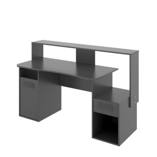 Abaigeal 154cm W Rectangle Computer Desk with and Cabinet