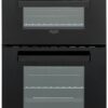 Bush DHBEDC50B 50cm Double Oven Electric Cooker - Black