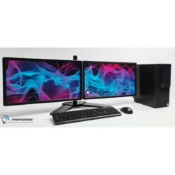 Dual Monitor Windows 11 Home Office PC Bundle 8th Gen DDR4 240GB SSD