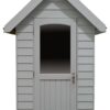 Forest Garden Overlap Retreat Shed - 6x4ft, Grey, Installed