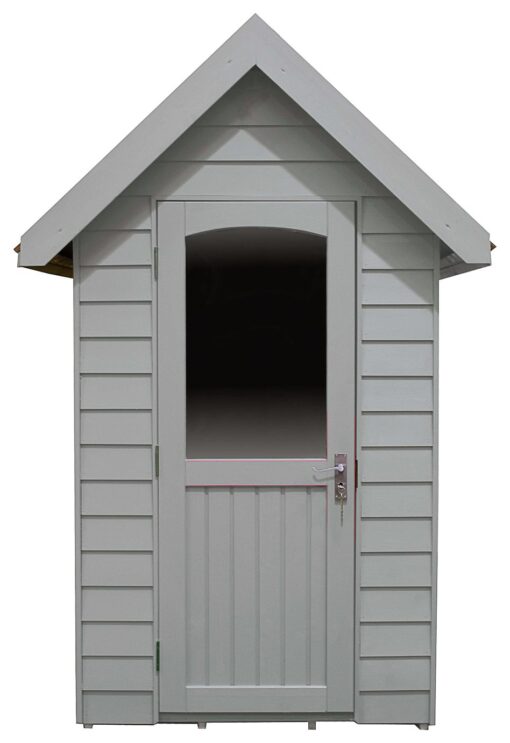 Forest Garden Overlap Retreat Shed - 6x4ft, Grey, Installed